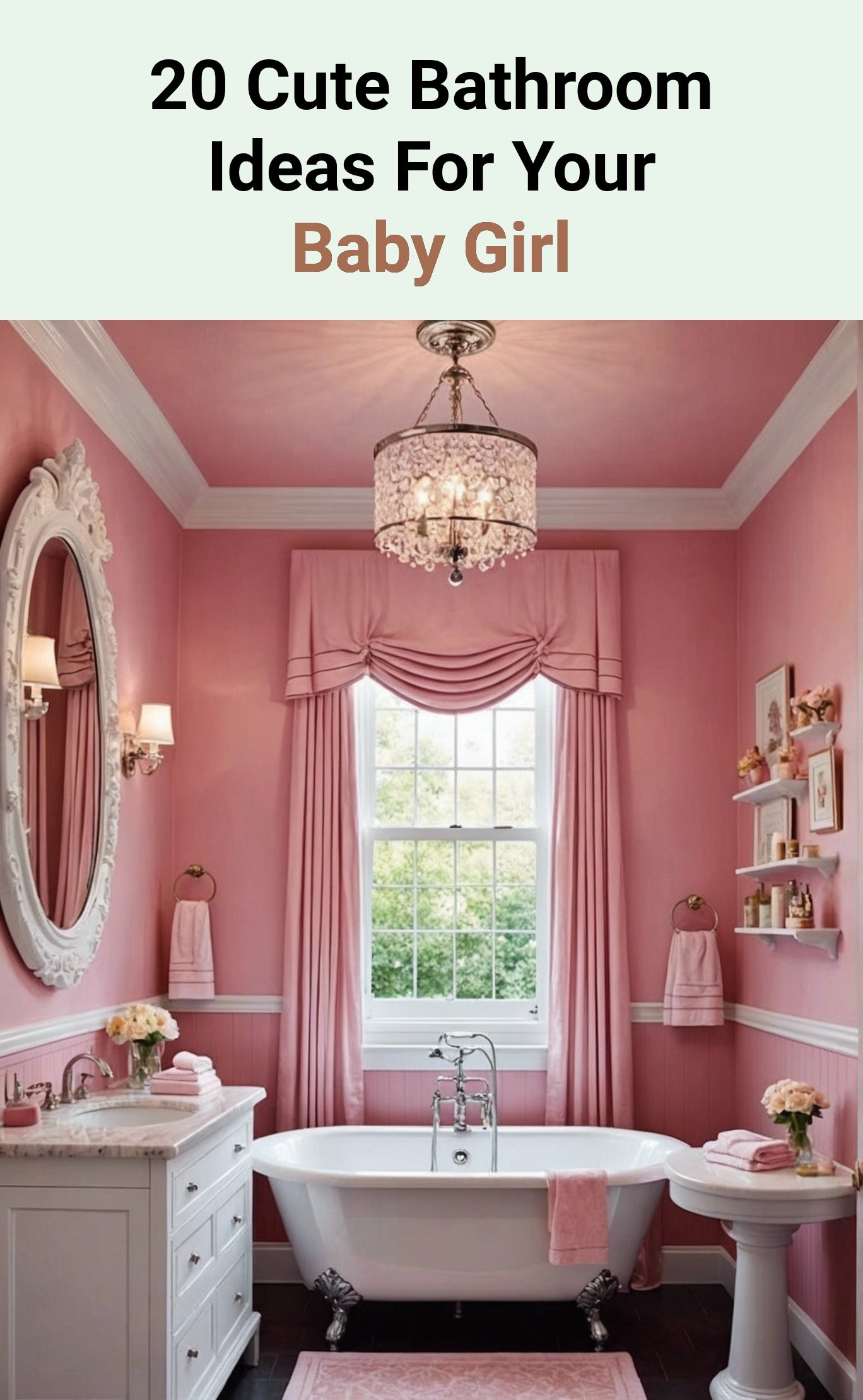 20 Cute Bathroom Ideas For Your Baby Girl
