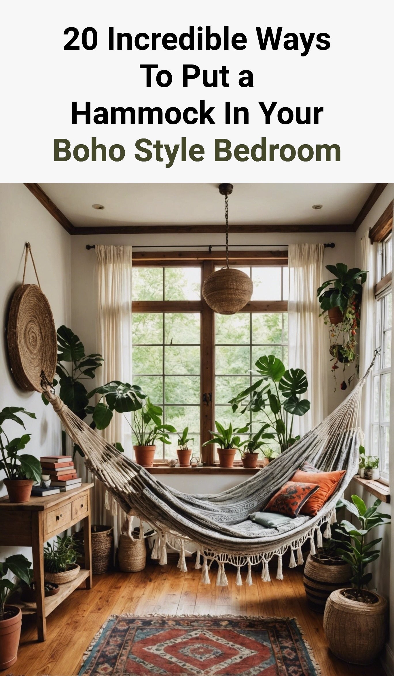 20 Incredible Ways To Put a Hammock In Your Boho Style Bedroom