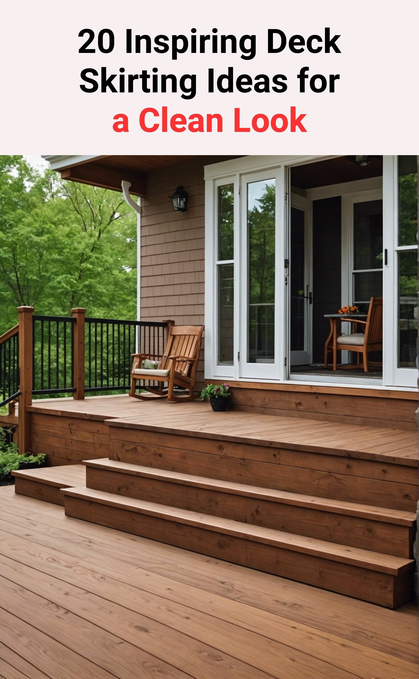 20 Inspiring Deck Skirting Ideas for a Clean Look