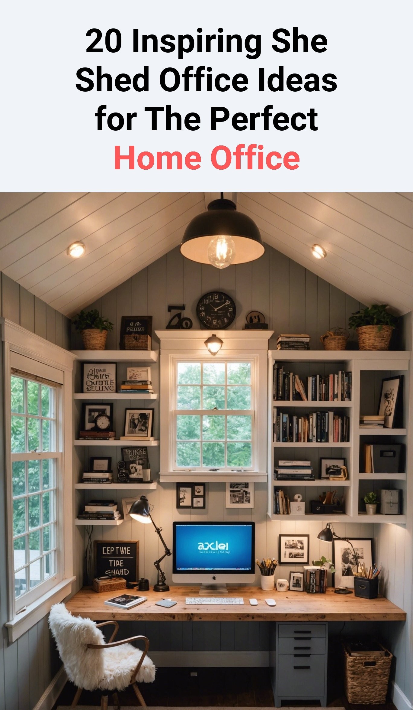 20 Inspiring She Shed Office Ideas for The Perfect Home Office