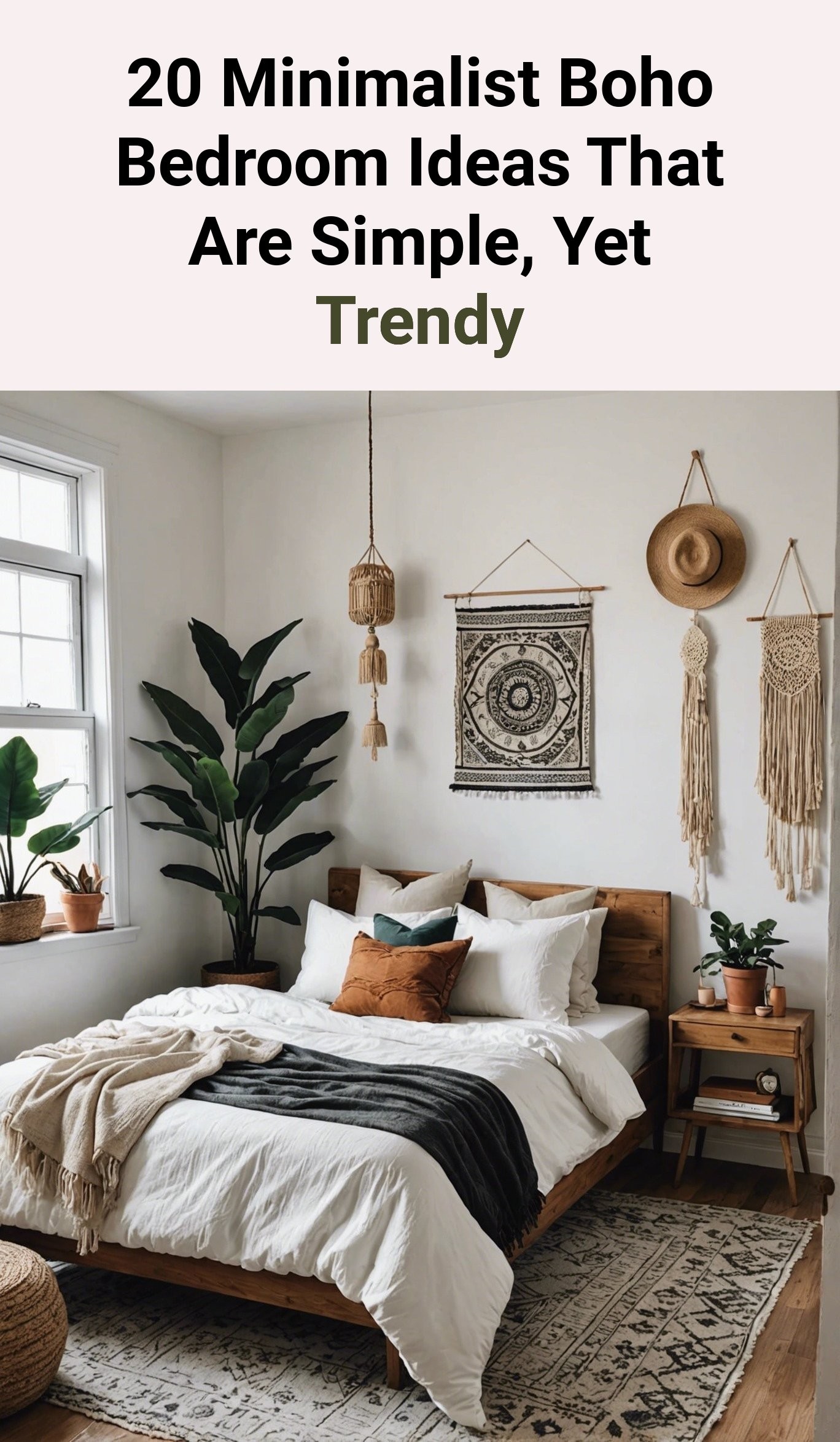 20 Minimalist Boho Bedroom Ideas That Are Simple, Yet Trendy