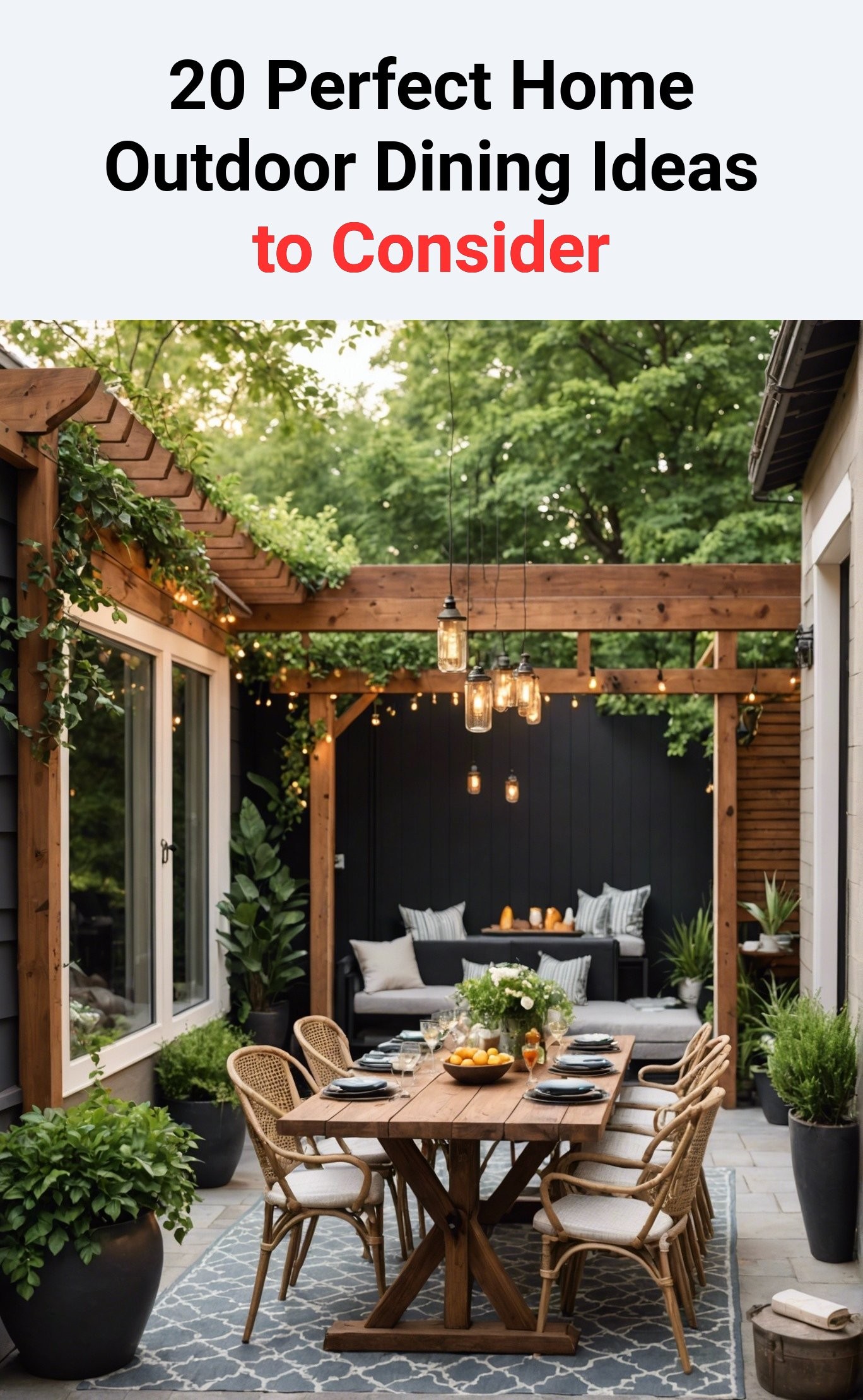20 Perfect Home Outdoor Dining Ideas to Consider