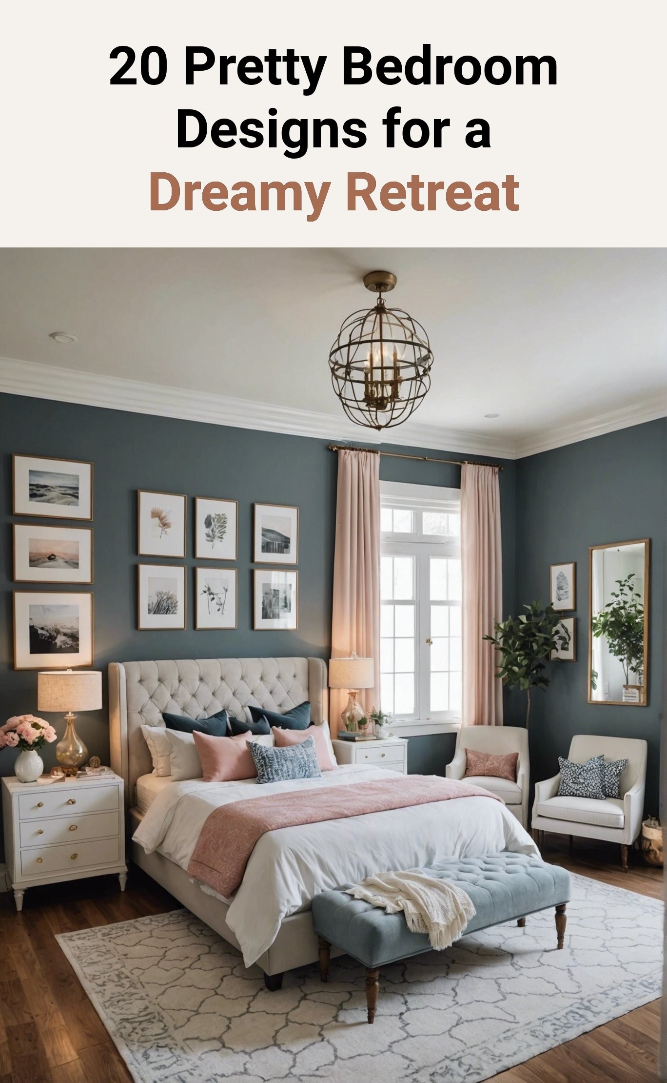 20 Pretty Bedroom Designs for a Dreamy Retreat