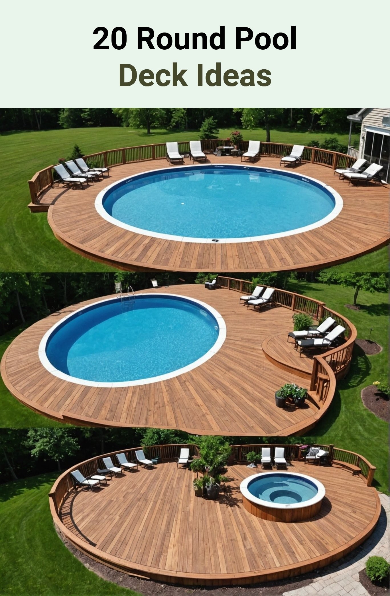 20 Round Pool Deck Ideas