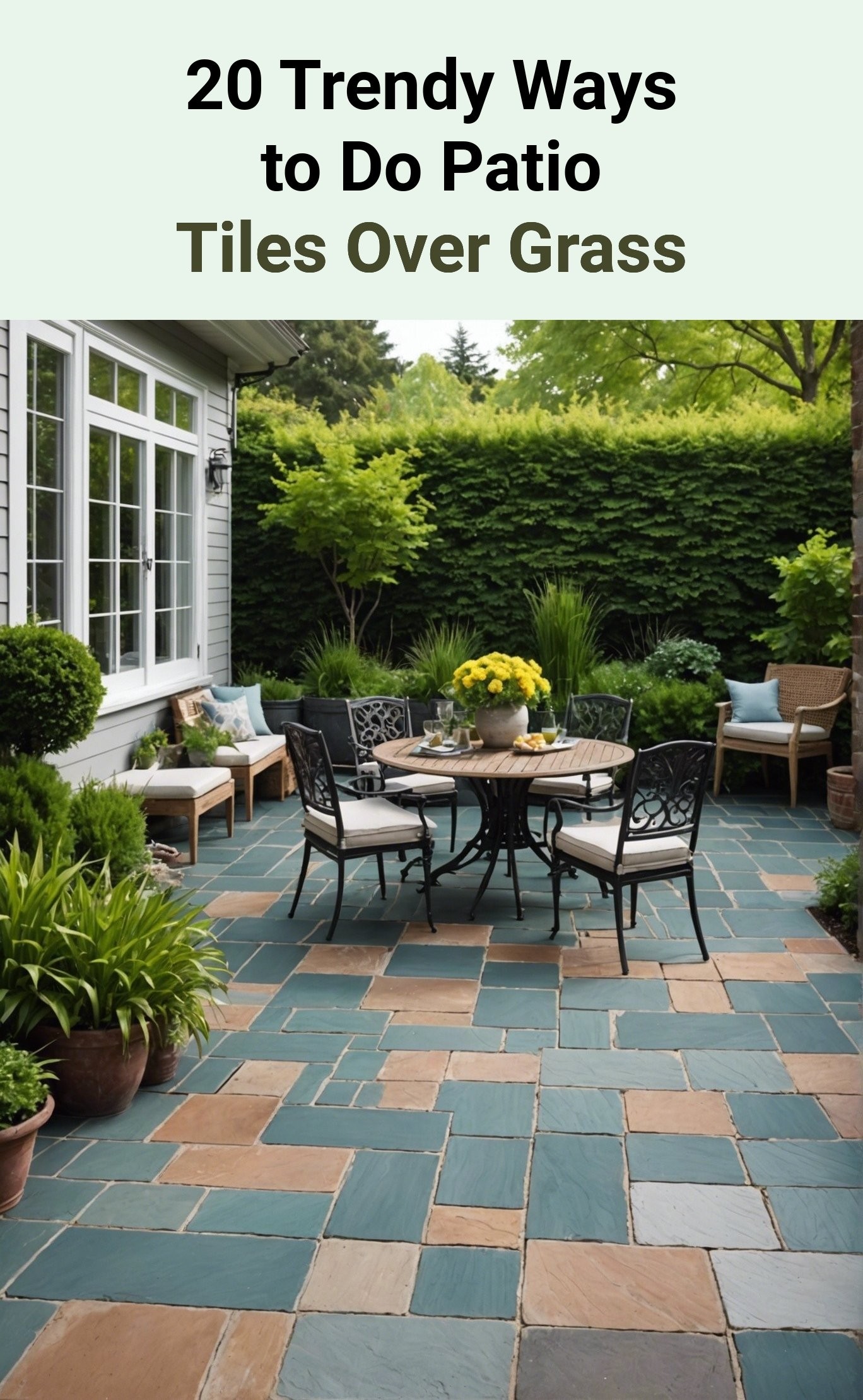 20 Trendy Ways to Do Patio Tiles Over Grass