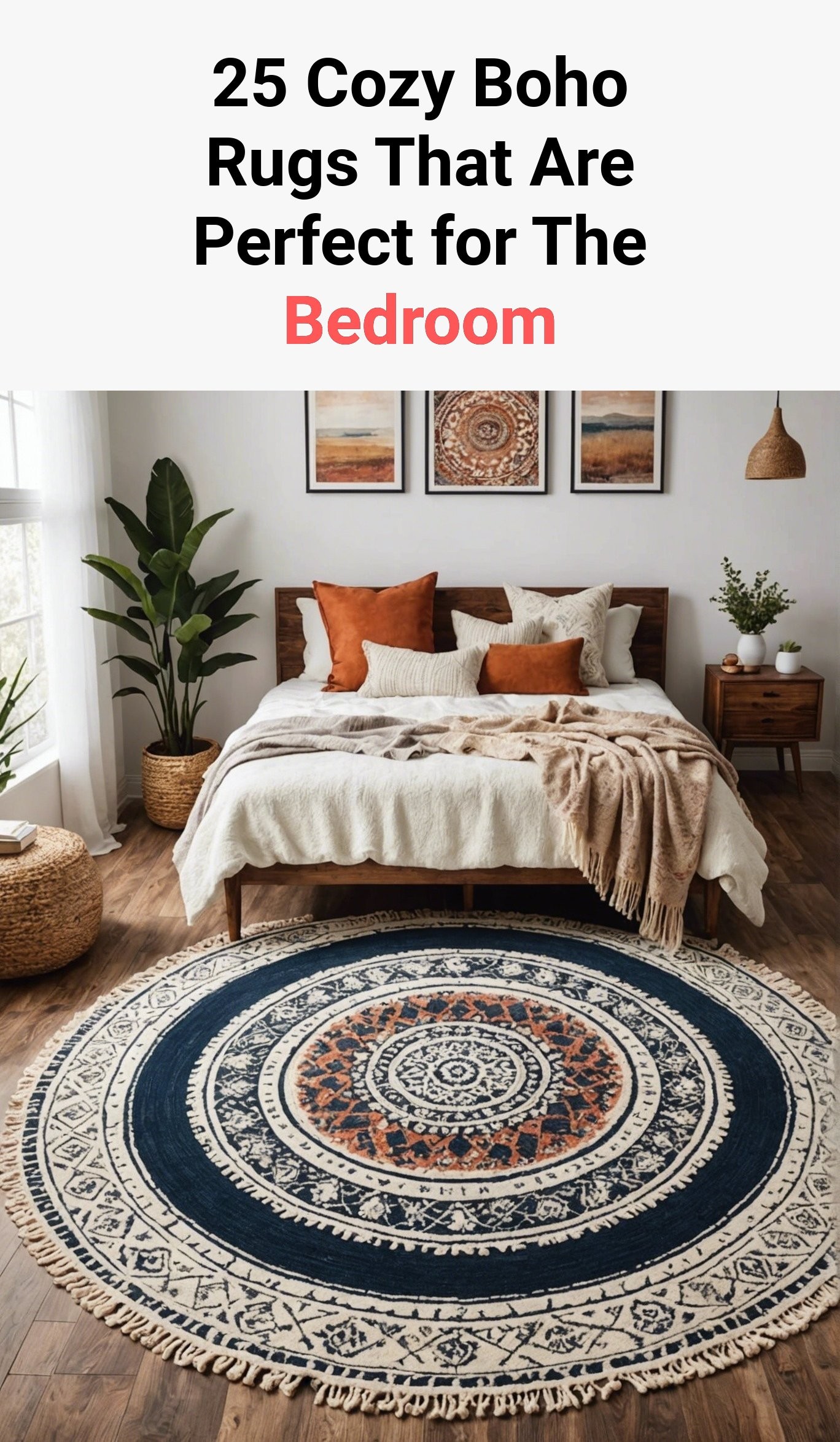 25 Cozy Boho Rugs That Are Perfect for The Bedroom