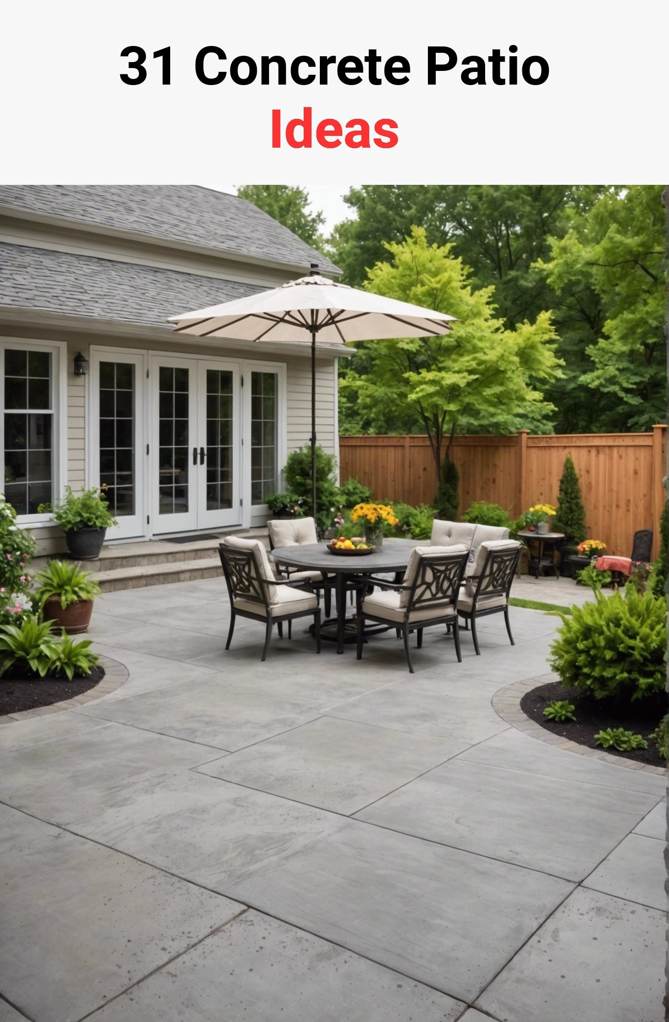 31 Concrete Patio Ideas