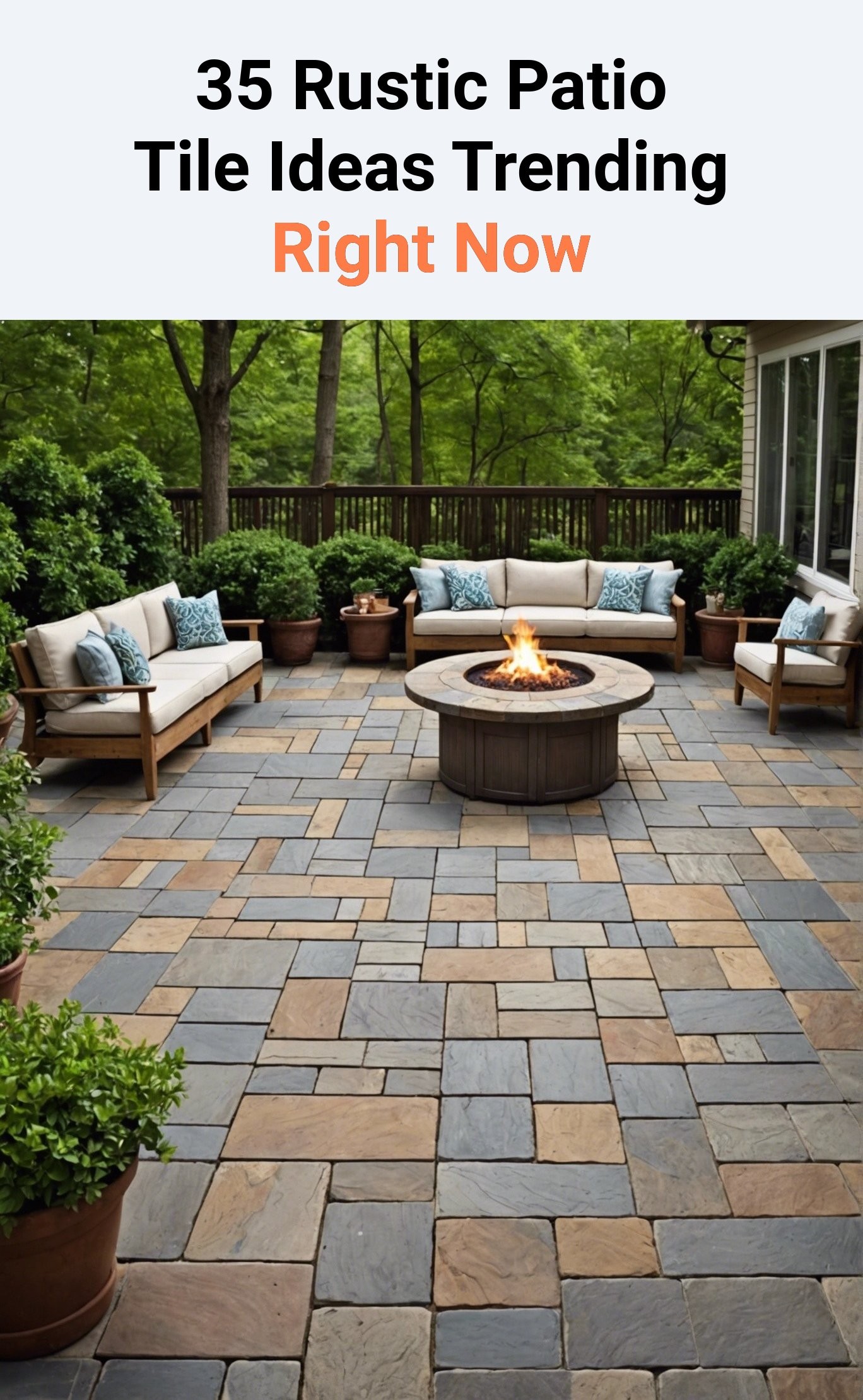 35 Rustic Patio Tile Ideas Trending Right Now