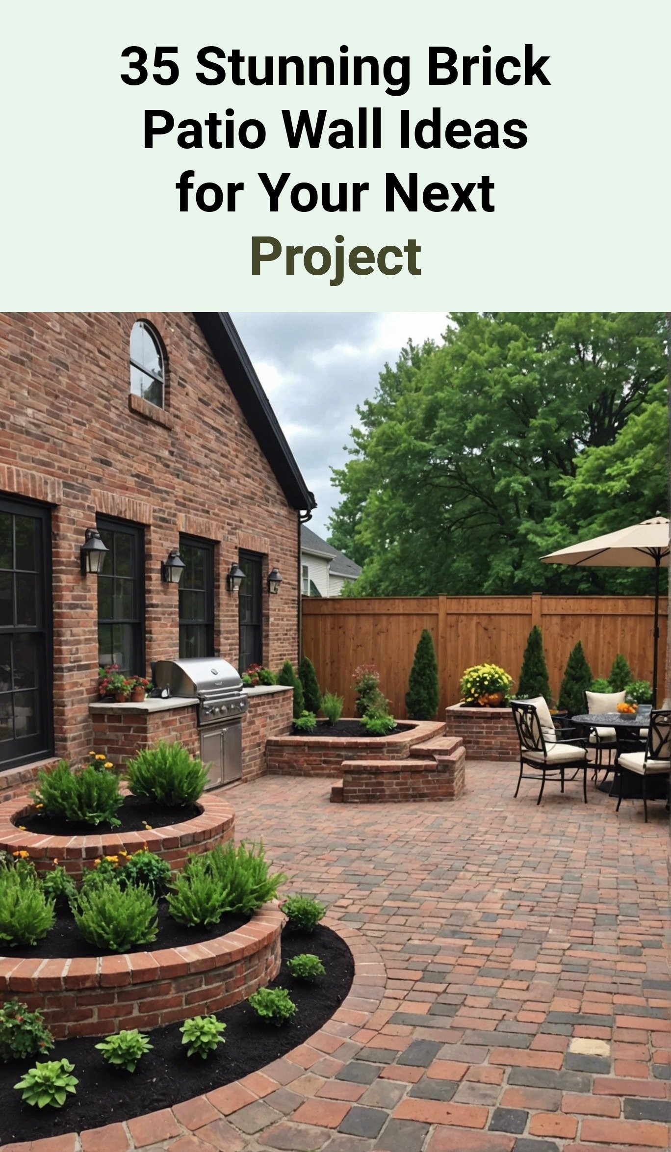 35 Stunning Brick Patio Wall Ideas for Your Next Project