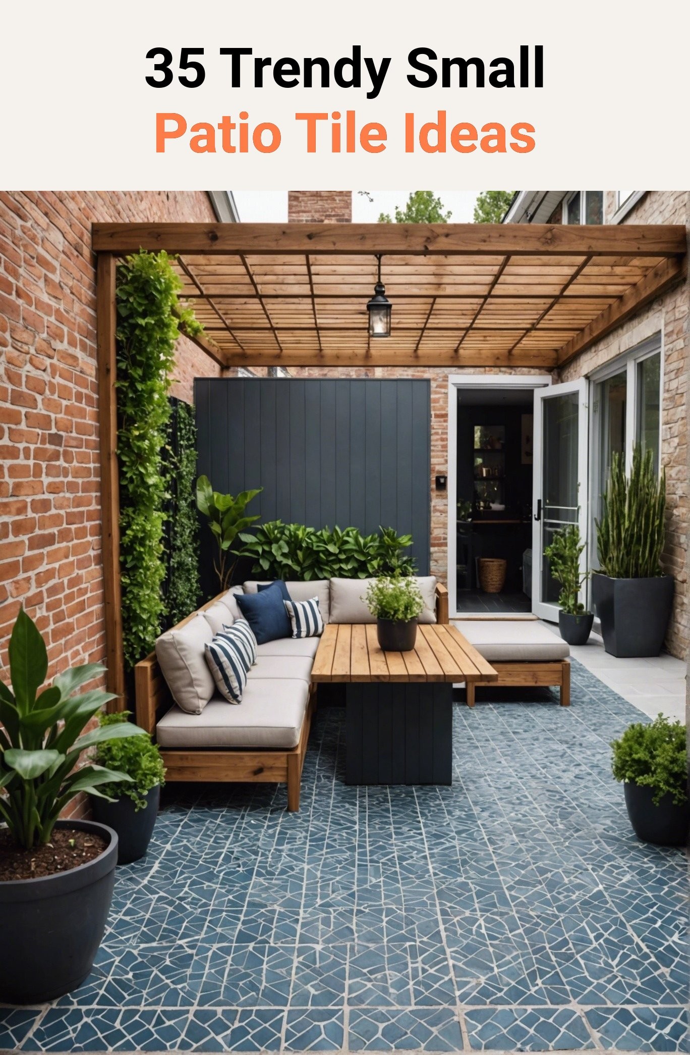 35 Trendy Small Patio Tile Ideas
