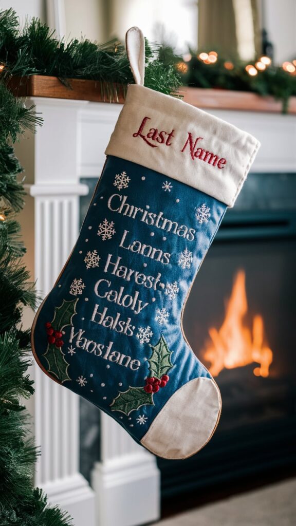 Customizable Family Name Stocking