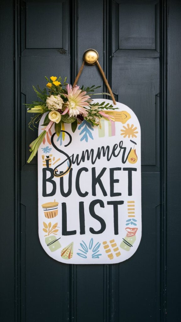 Summer Bucket List Hanger