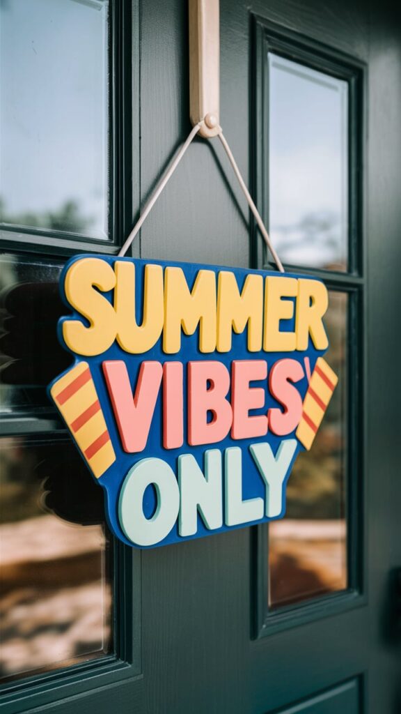 Summer Vibes Only Sign Hanger