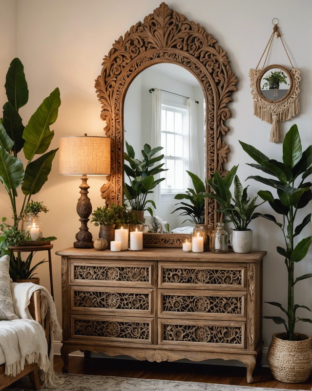 Add a mirror with a unique frame