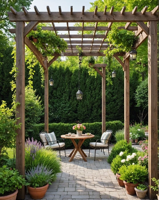 Add a pergola or trellis
