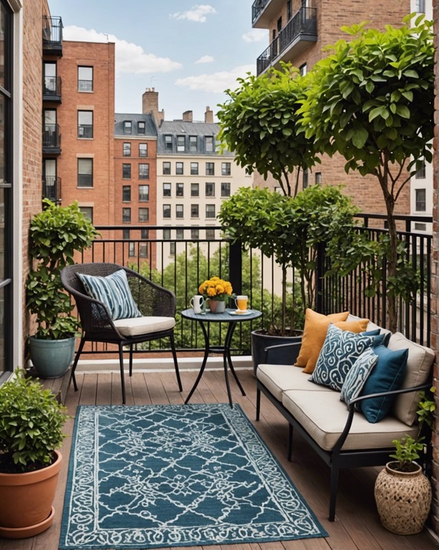 Add a rug to define the space