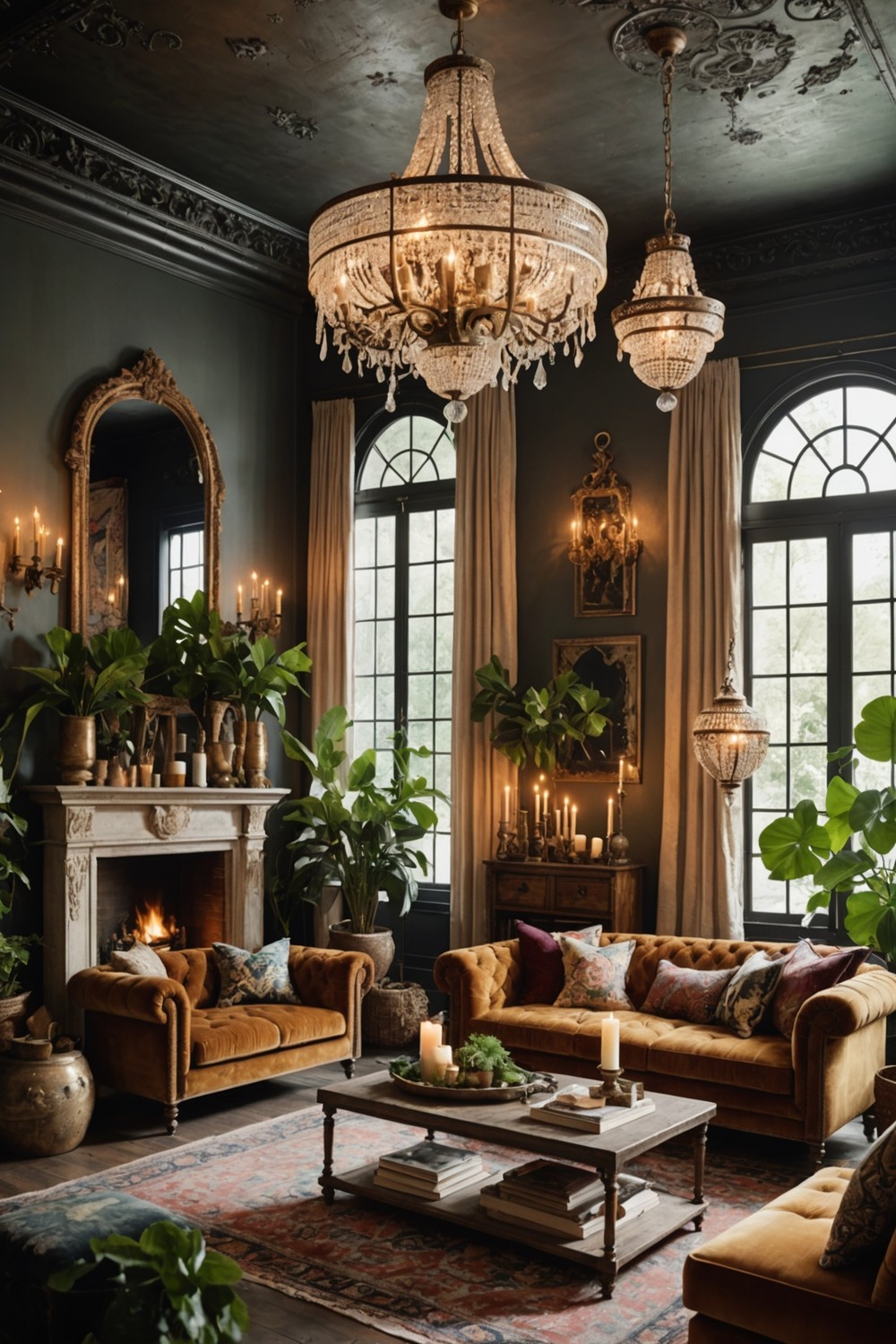 Add a Touch of Whimsy with a Vintage-Inspired Chandelier