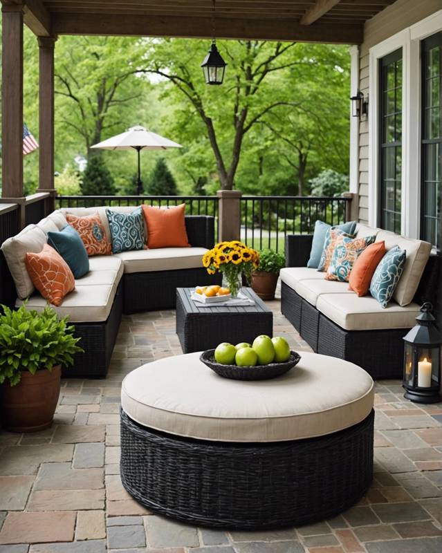 Add Ottomans or Benches for Seating