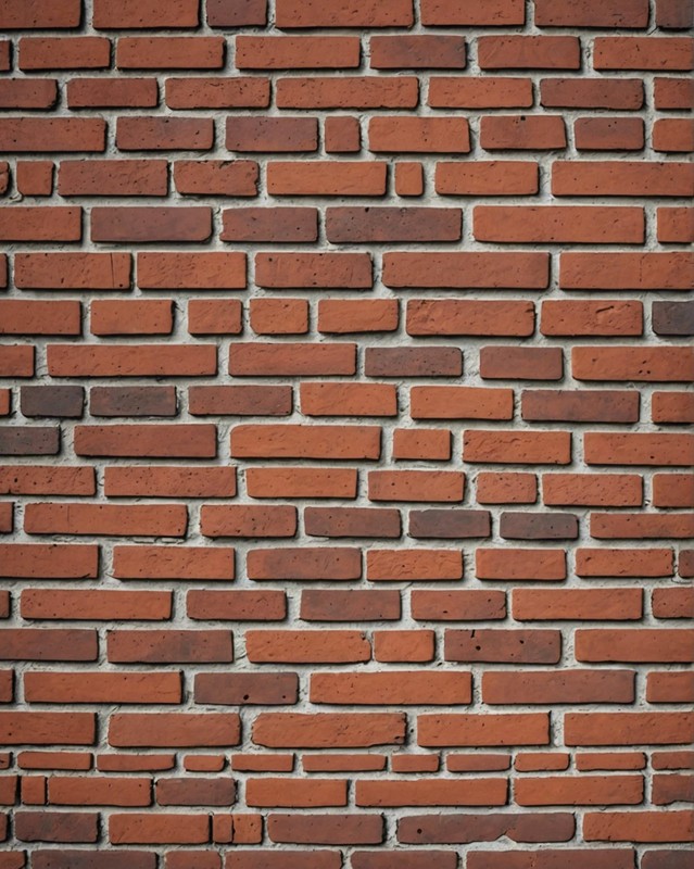 Aged Brick Wall with Mortar Accent