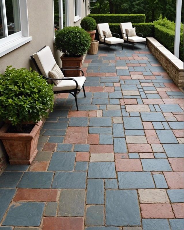 Antiqued tiles