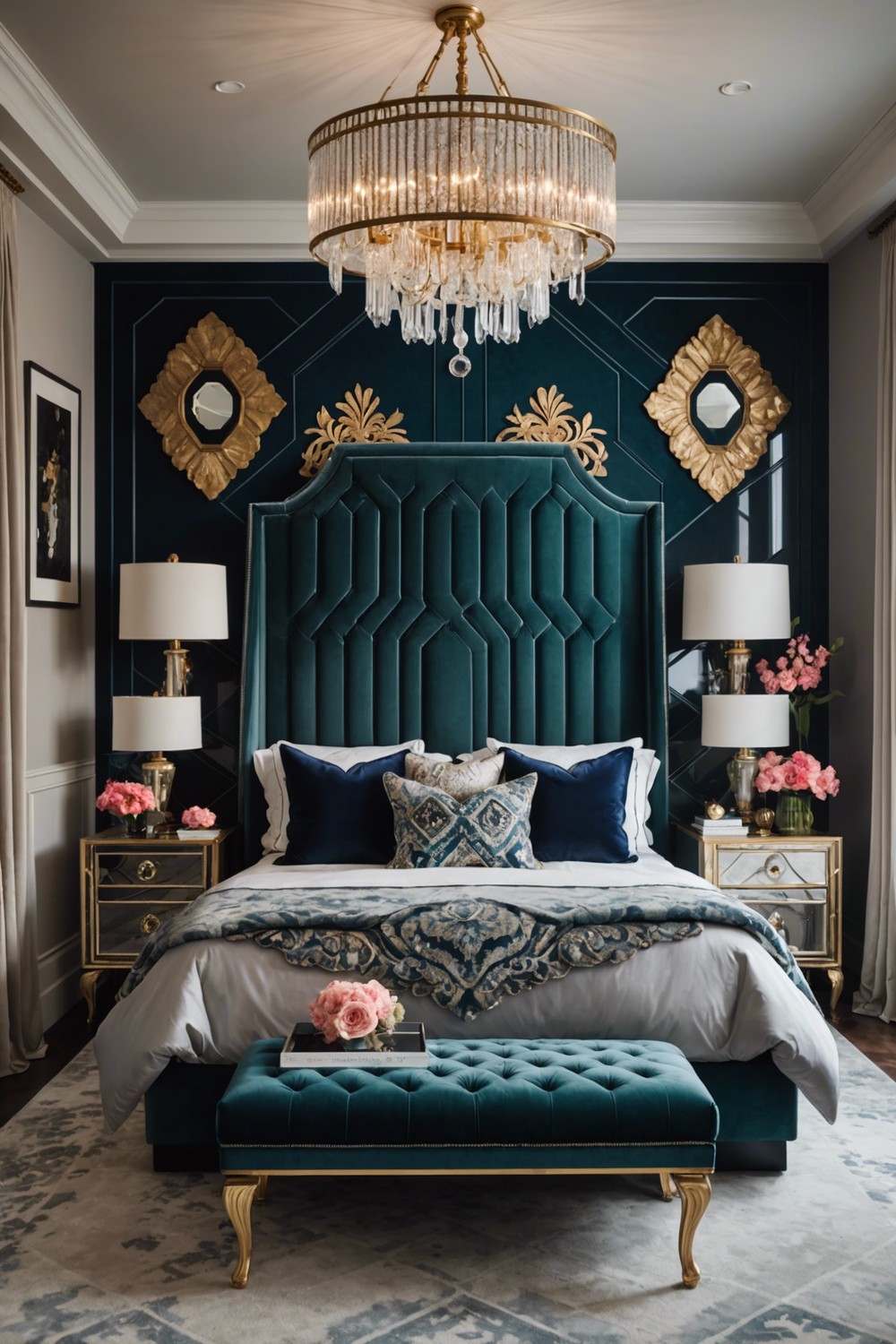 Art Deco Glamour with a Touch of Whimsy