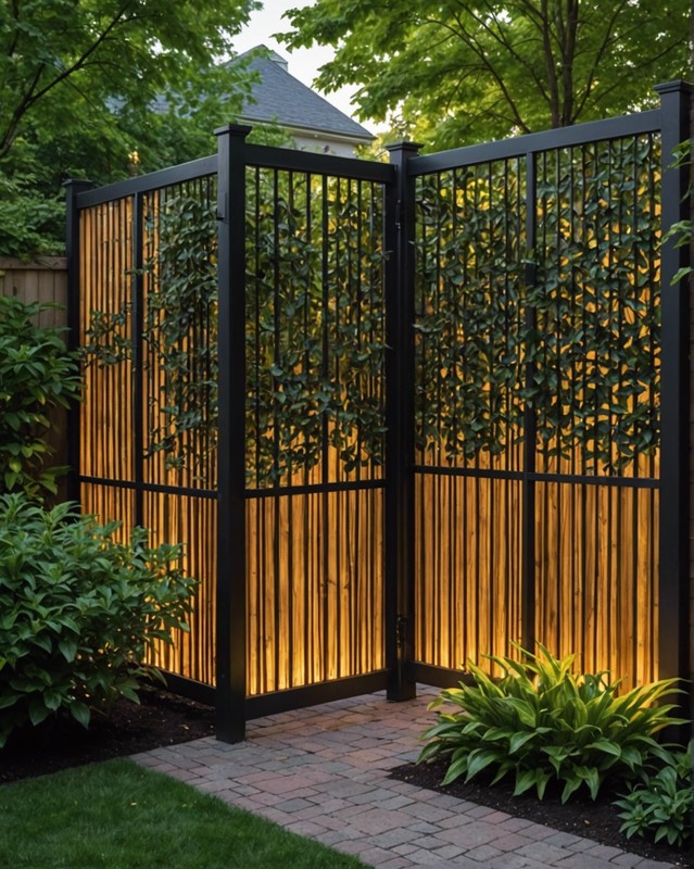 Backlit Privacy Screen
