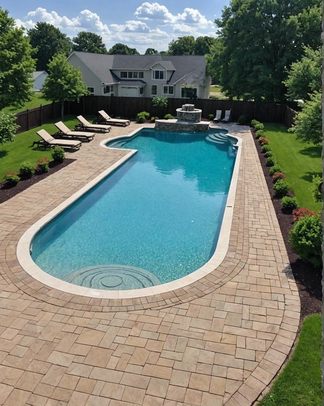 Beach Entry Pool with Gradual Slope
