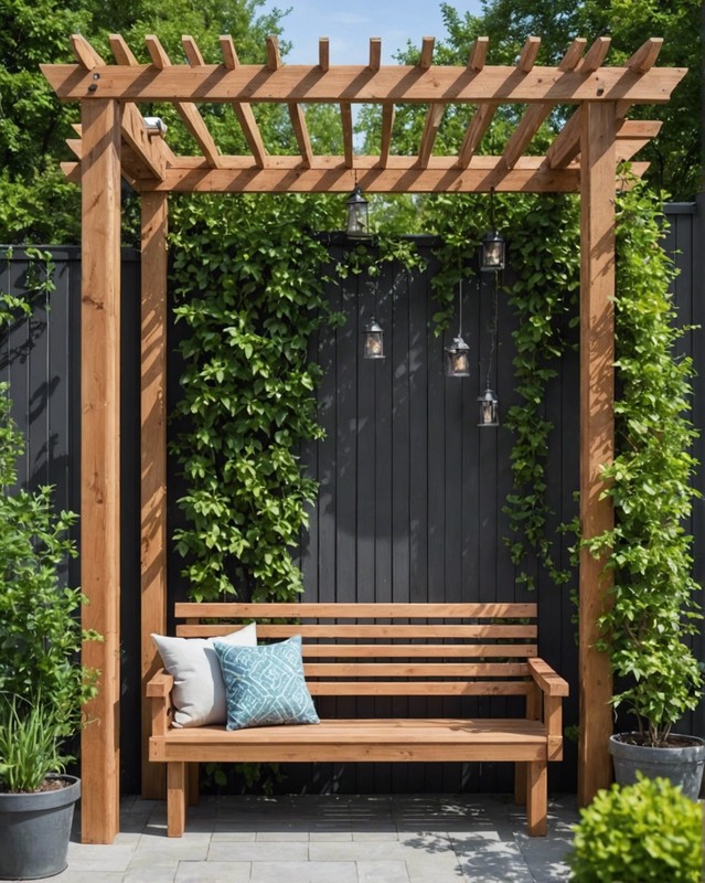 Bench with Pergola