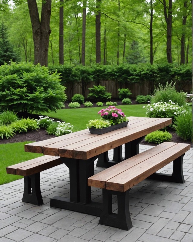 Bench with Table