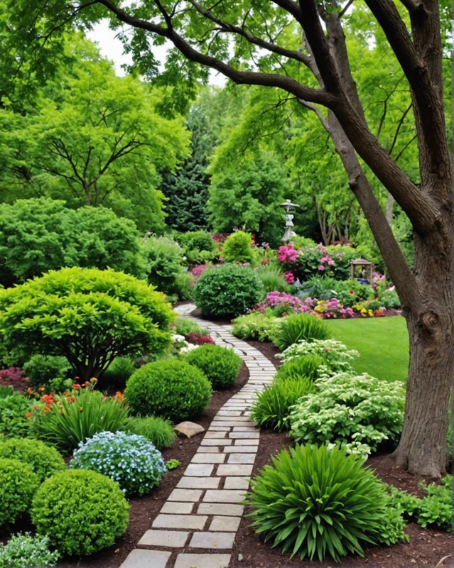 Bird Sanctuary Garden with Native Trees and Shrubs
