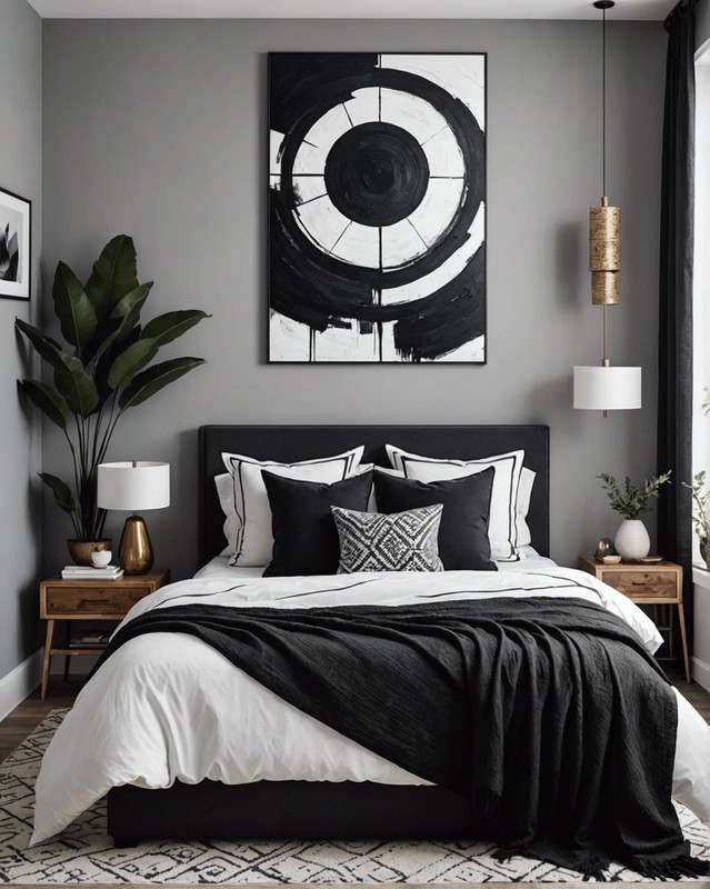 Black Abstract Canvas Art