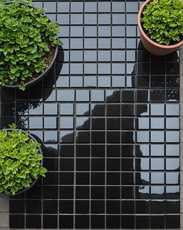 Black Glass Tiles