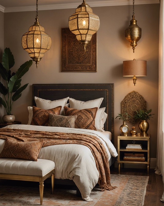 Brass Bedside Lamps