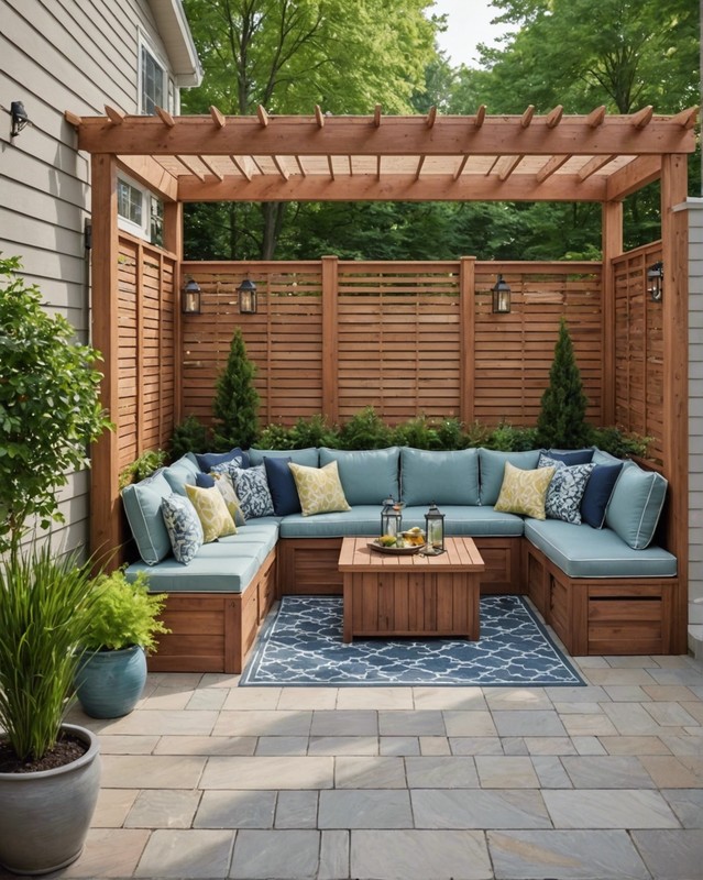 Build a custom seating area with built-in storage