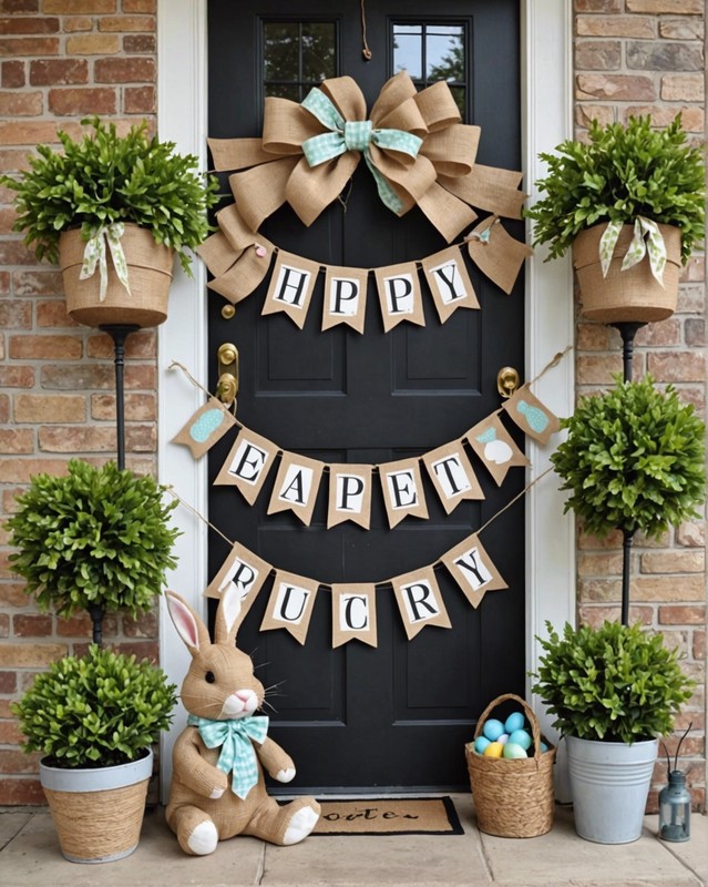 Bunny Burlap Banner