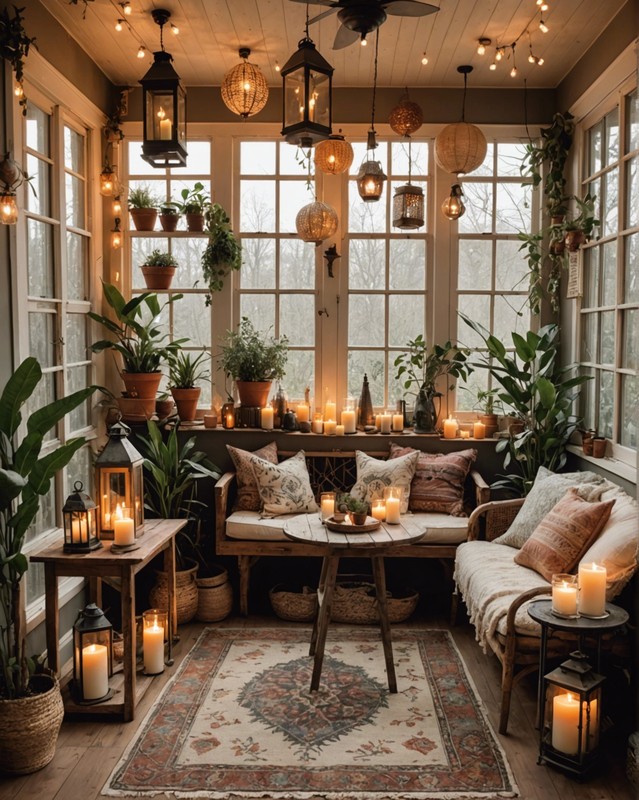 Candles and lanterns