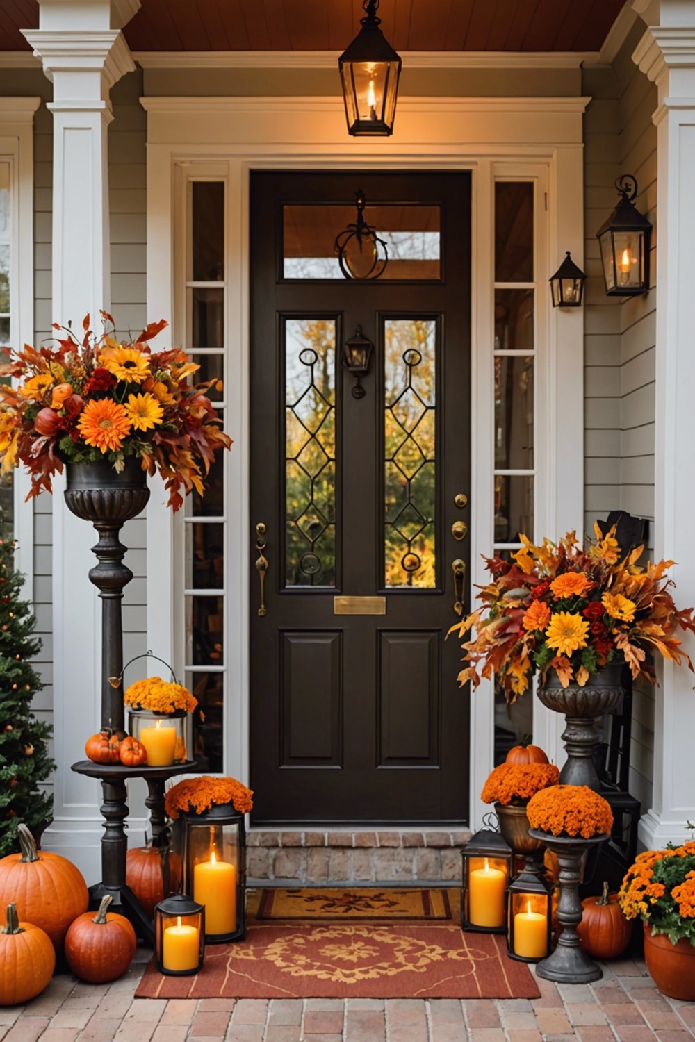 Candles and Lanterns in Fall Colors