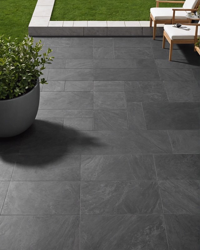 Charcoal Shadow Porcelain Tiles