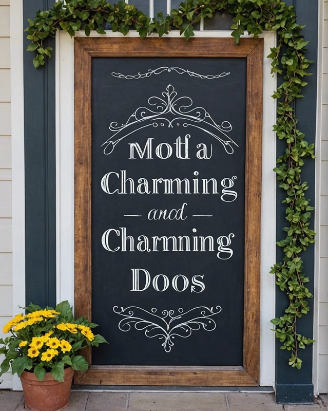 Charming Chalkboard Sign