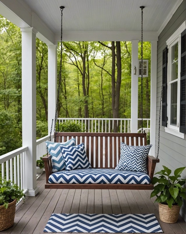 Chevron Porch Swing