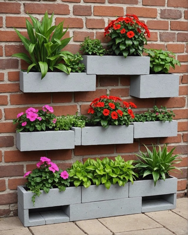Cinder Block Planters