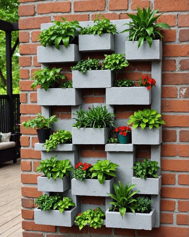 Cinder Block Wall Planter