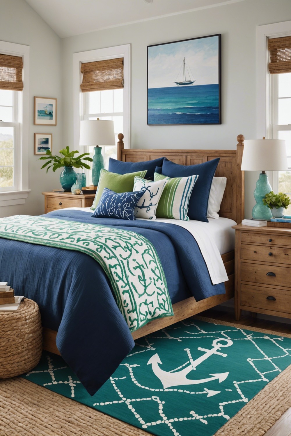 Coastal-Themed Rugs for a Pop of Color