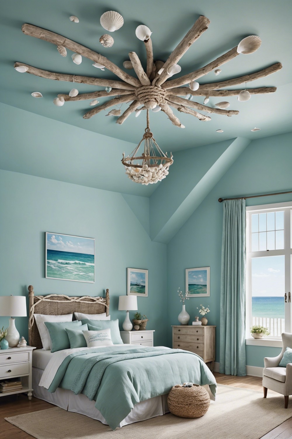 Coastal Inspired Ceiling Decor
