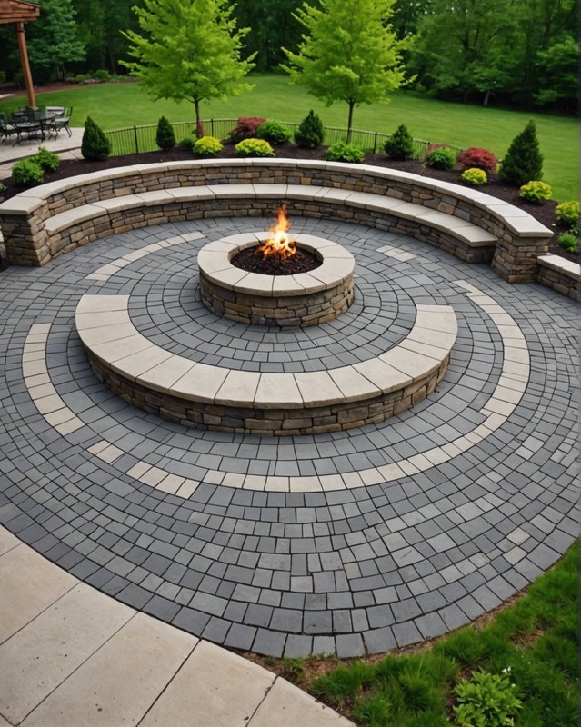 Concentric Curves with Contrasting Colors