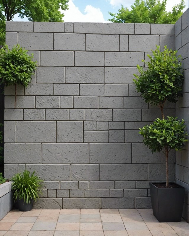 Concrete Block Wall