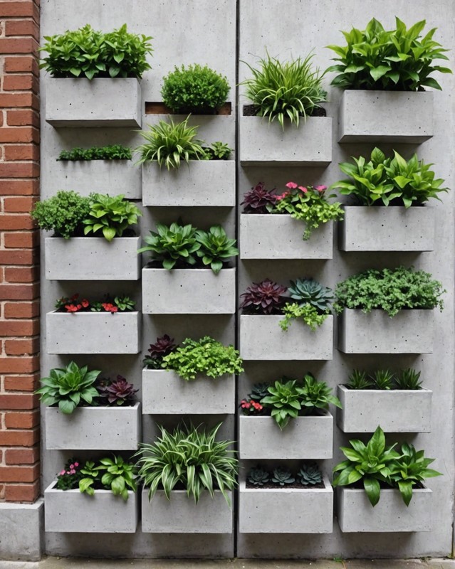 Concrete Wall Planters