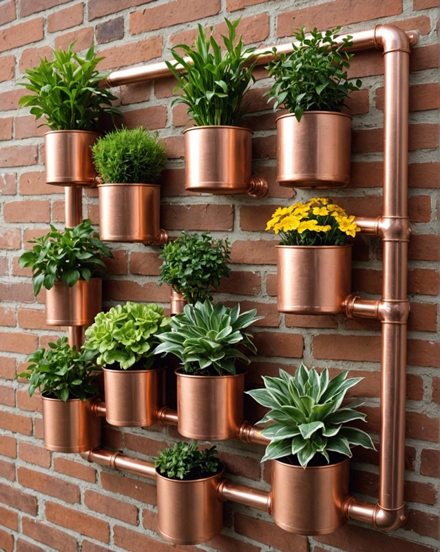 Copper Pipe Planter