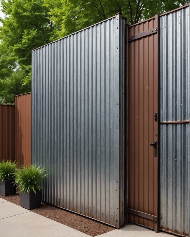 Corrugated Metal Wall