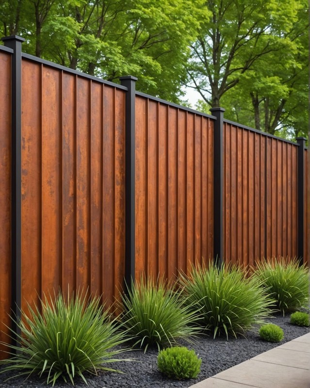 Corten Steel Fencing